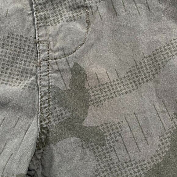 Stussy Men's 34x31 Camo Cargo Pants Beige Green 6 Pocket Drawstring - Picture 14 of 16